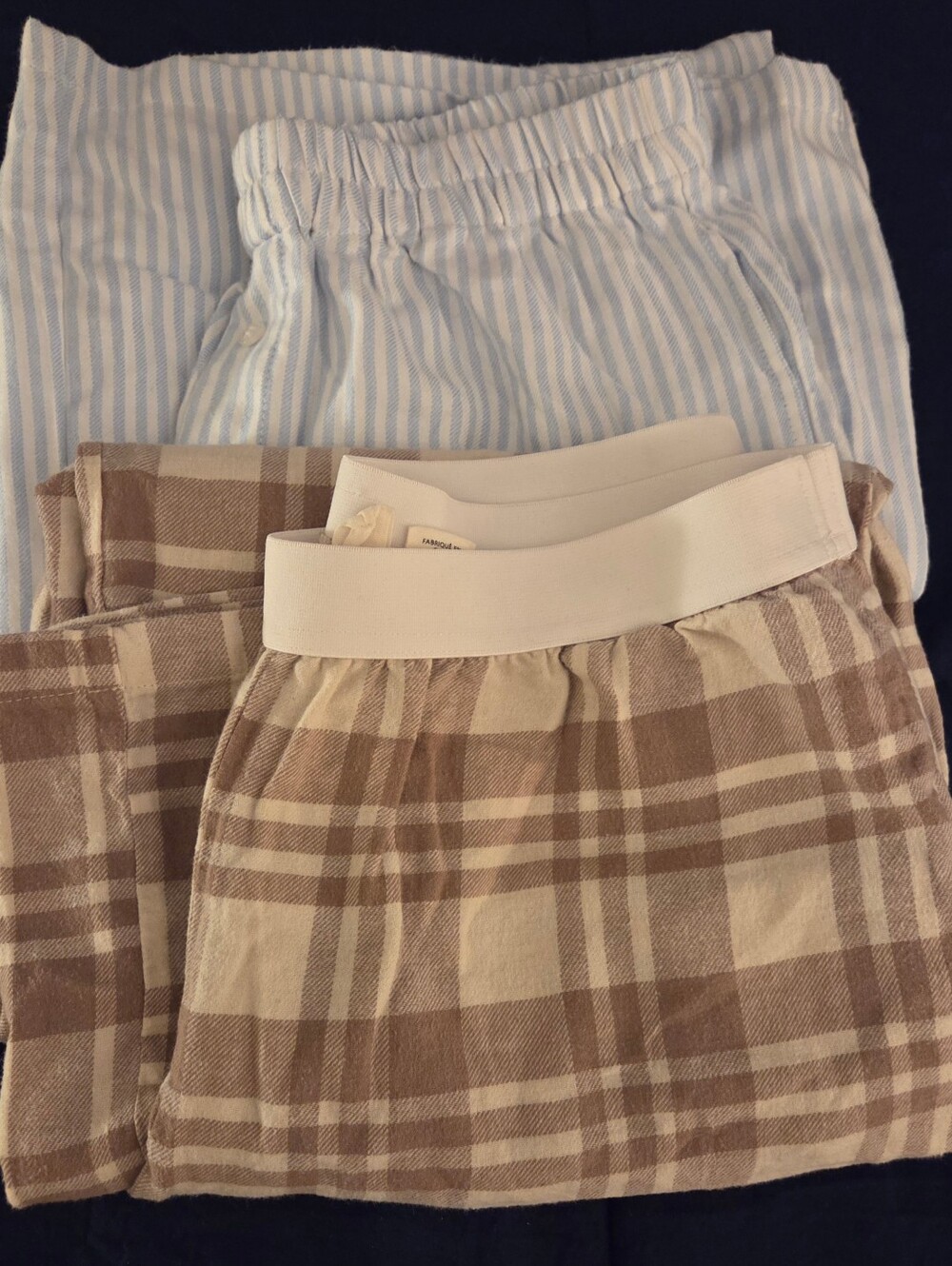 2 Pair Of Lightweifht, Flannel Pajama Pants, Size L